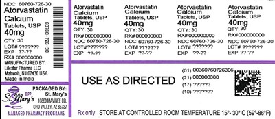 60760-726-30 (Atorvastatin 60760 726 30)